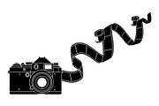 Vintage Camera Film Silhouette, an Object Illustration by yasushie (Thumbnail 2 of 31)