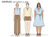 Female Figures incl. Plus Size, an Illustration by Art by Lin (Thumbnail 3 of 3)