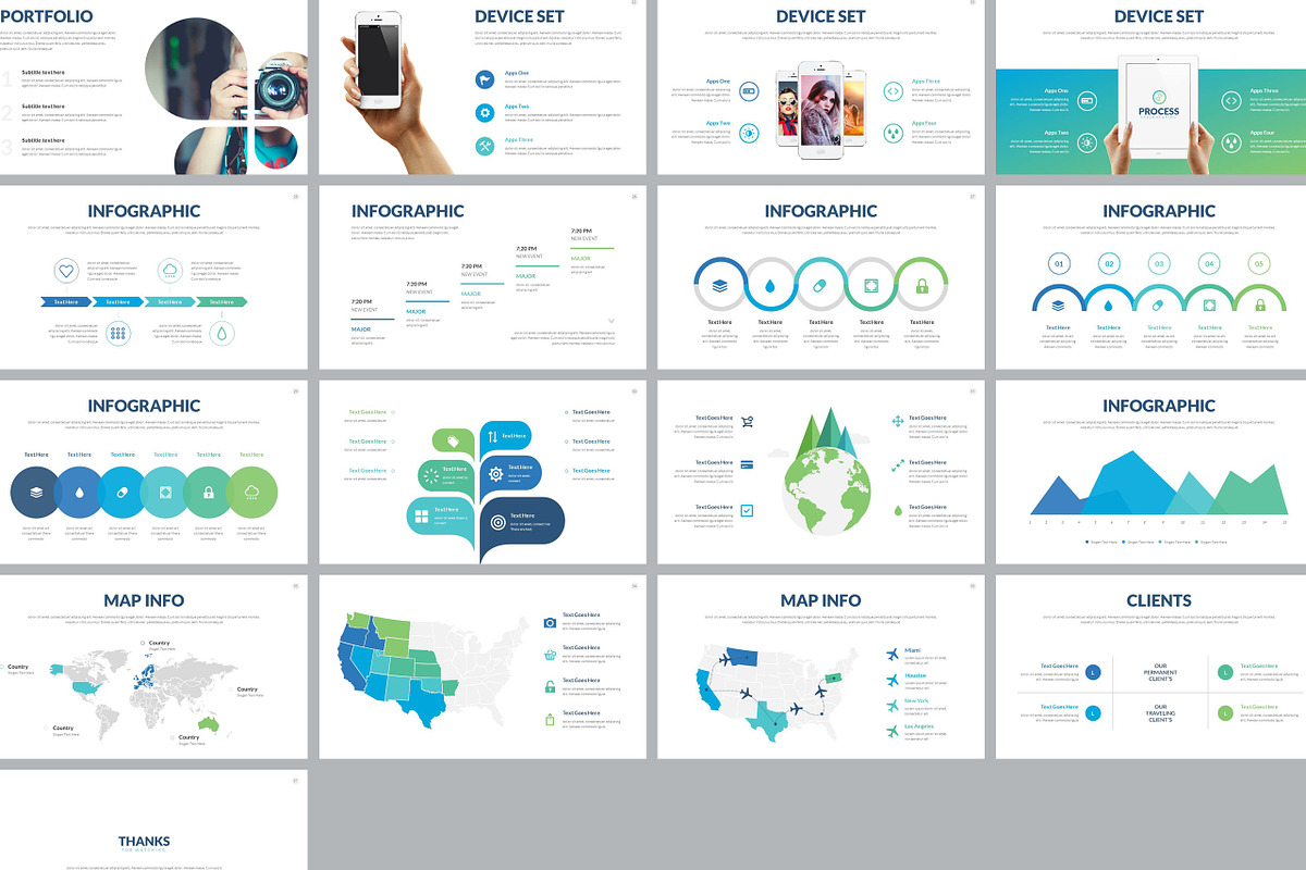 Process | Multipurpose PowerPoint, a Presentation Template by ...