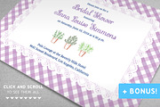 Provence Bridal Shower Set, an Invitation Template by Shiny Wedding (Thumbnail 1 of 2)