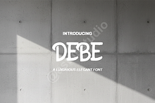 Debe – Elegant Luxury Serif Font