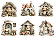 Easter Bunny House Clipart, an Illustration by Dream Creation (Thumbnail 4 of 6)