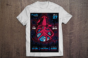 Space Squid Illustrated Flyer, a Flyer Template by ashenterprise (Thumbnail 3 of 3)