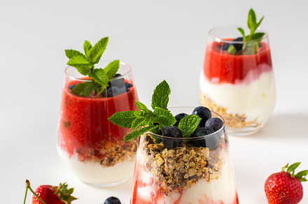Healthy tasty breakfasts, a Food & Drink Photo by Pandateam
