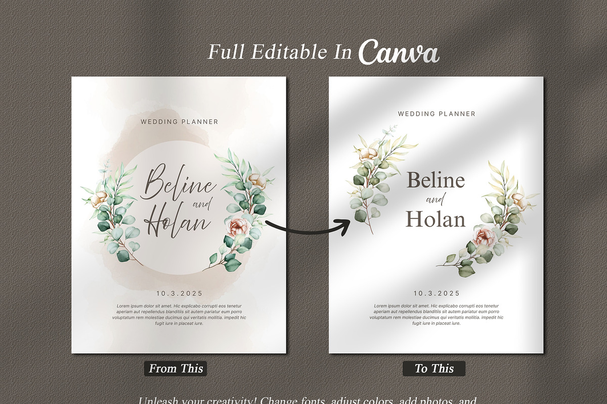 Minimalist Wedding Planner Template, a Presentation Template by SKY CREATION (Photo 5 of 6)