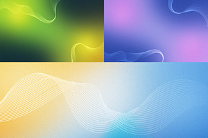 Abstract Gradient Wave Backgrounds, a Background Graphic by rpdesignstudio
