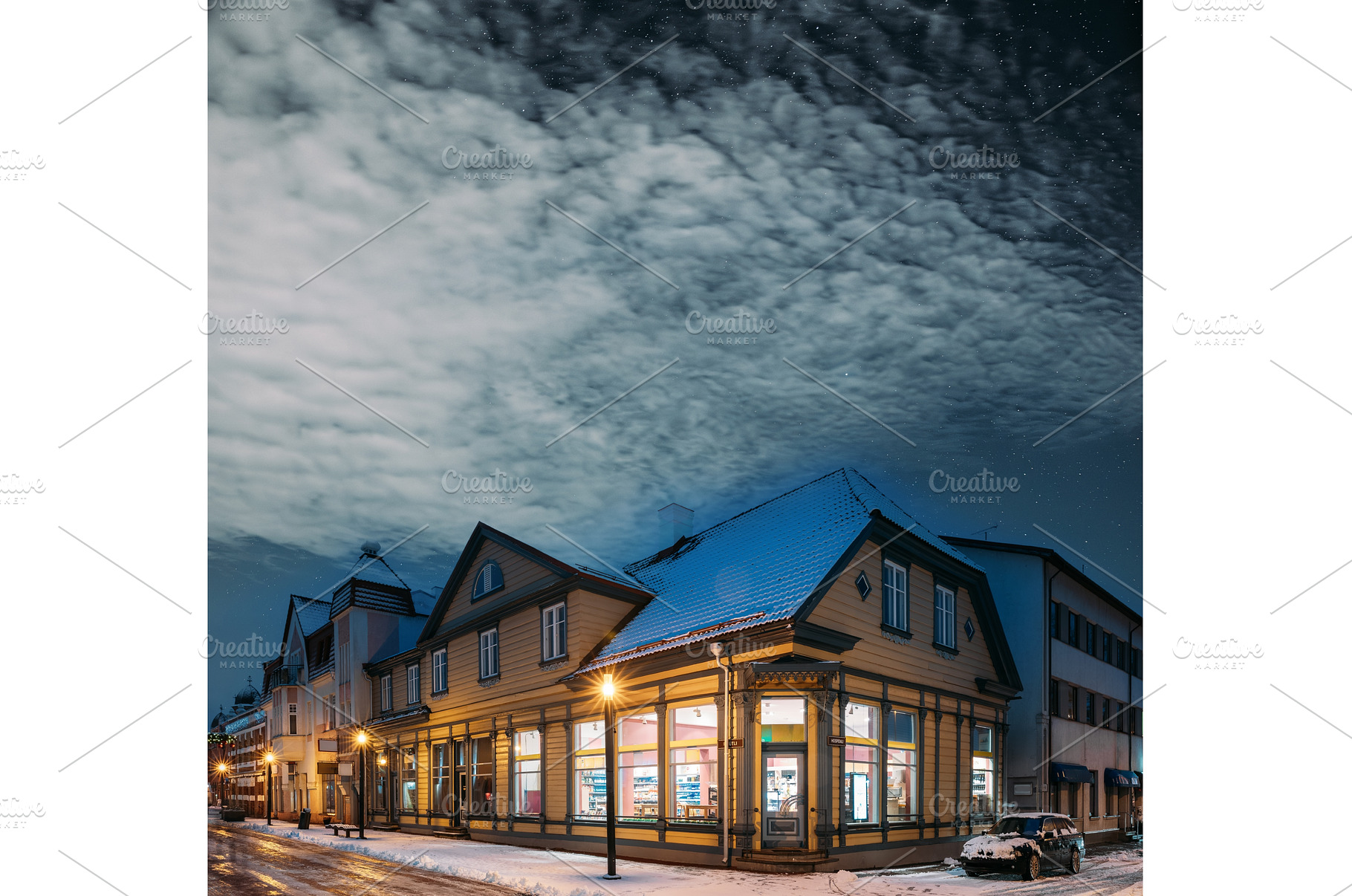 Illuminated Nikolai street in Parnu, an Architecture Photo by Our Amazing World