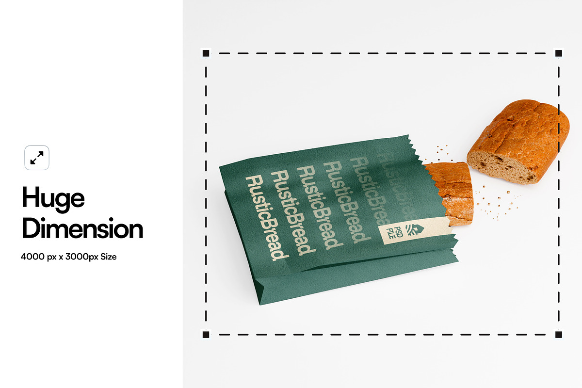 Paper Bakery Mockup, a Packaging Mockup by SLAB! Design (Photo 2 of 6)