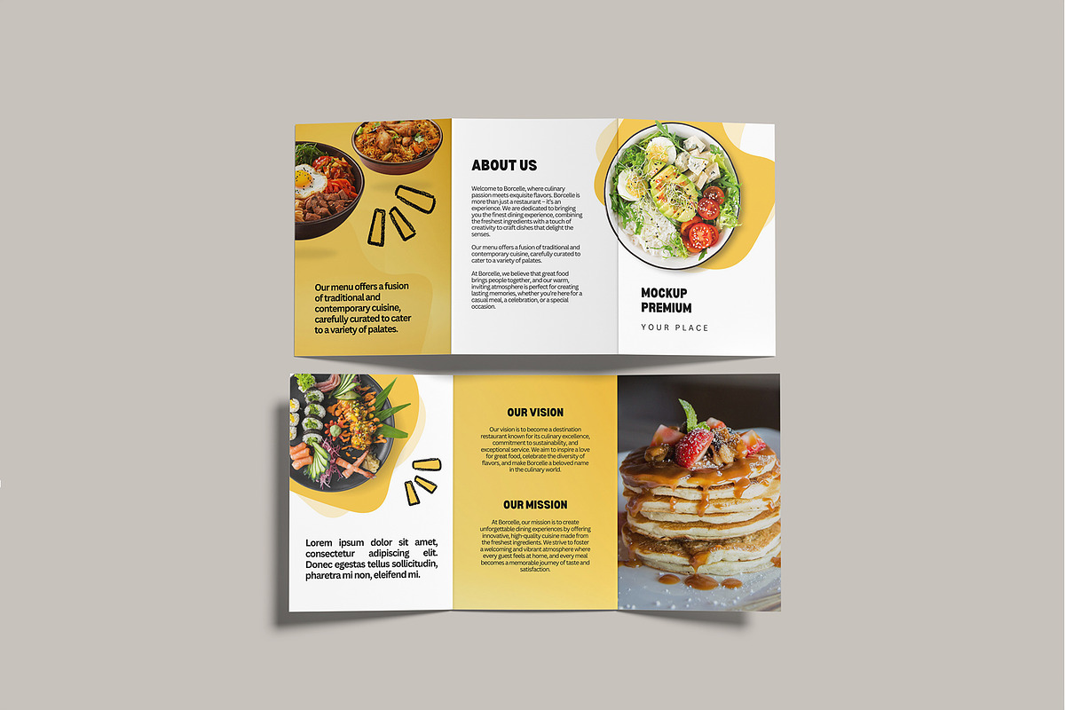 A5 Trifold Brochure Mockup, a Brochure Template by lamorastudio (Photo 3 of 11)