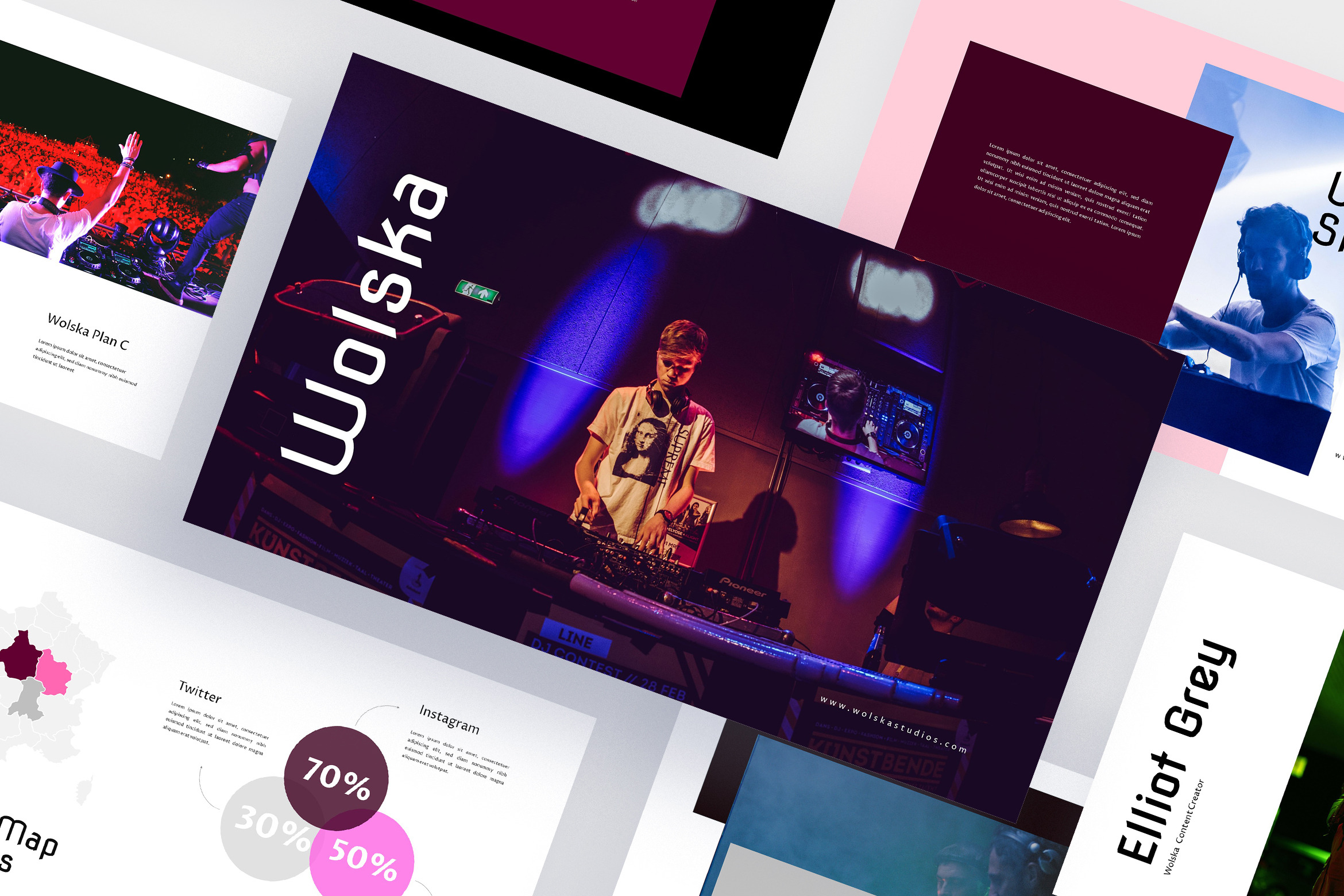 Wolska - DJ Powerpoint Template, a Presentation Template by eunavia
