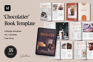 Chocolatier Recipe Book, a Print Template by SonaGeciova