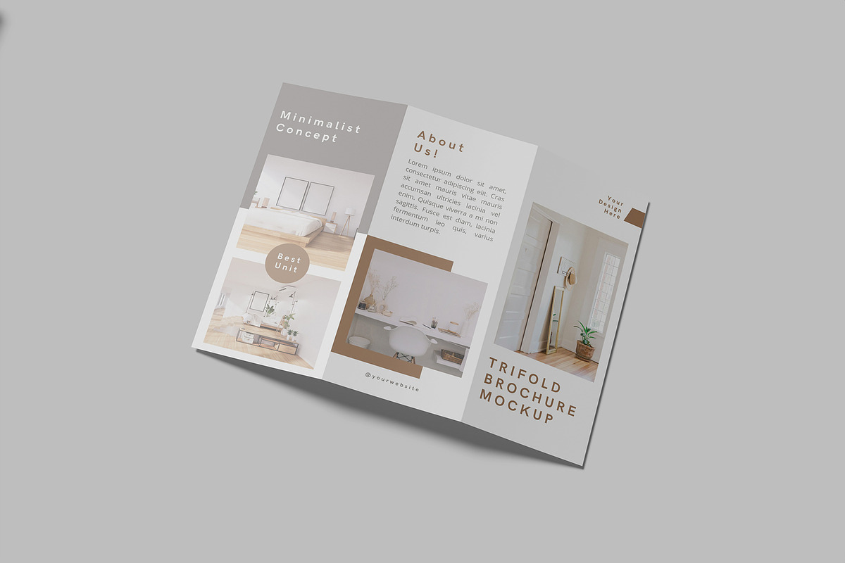 Trifold Brochure Mockup, a Print Template by Graphiculon (Photo 7 of 11)