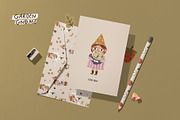 Garden Gnome - Hand drawn clipart, a Person Illustration by avdnadi (Thumbnail 7 of 11)