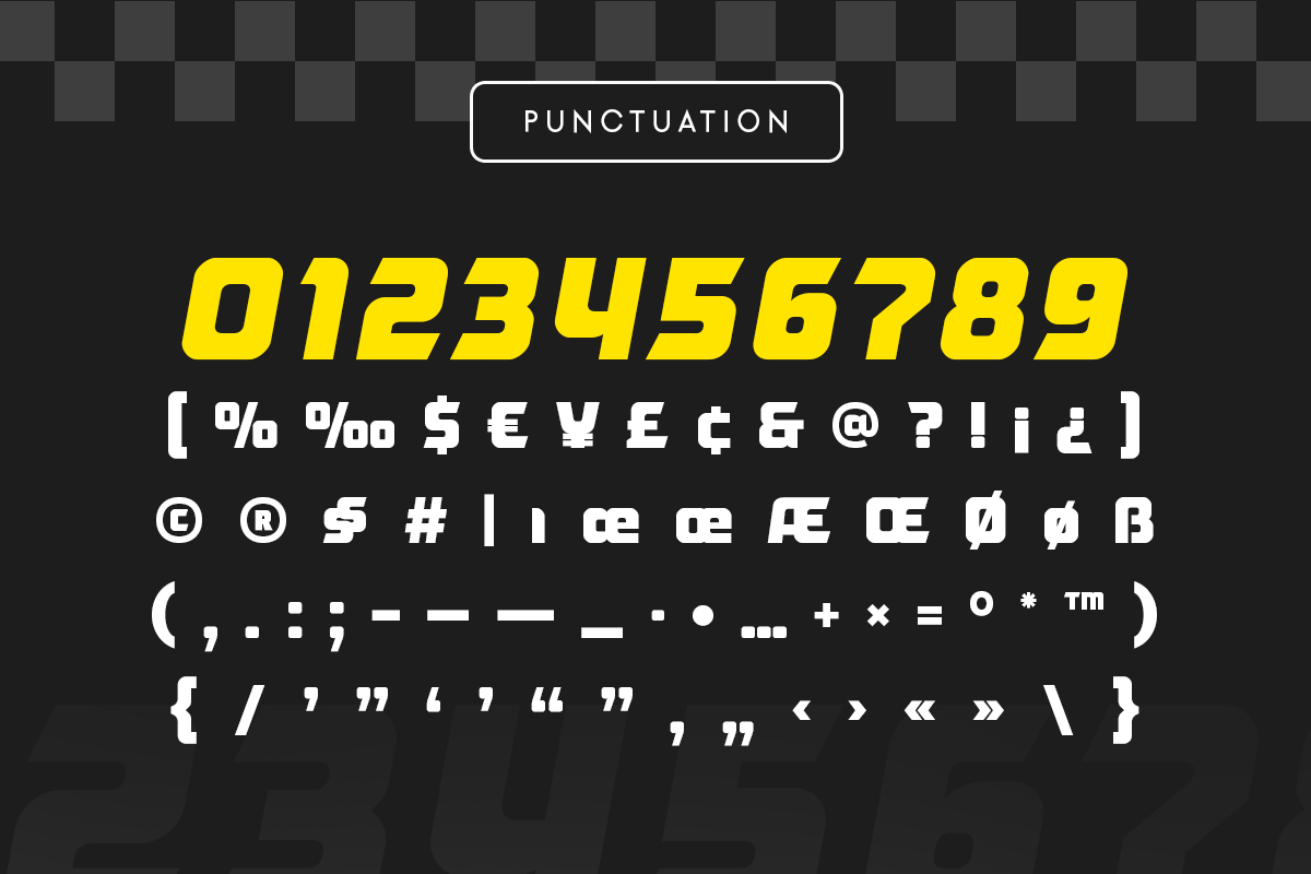 Garner - Racing Car Modern Font, a Sans Serif Font by Hamz Studio (Photo 4 of 8)