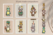 SEAMLESS PATTERNS  PRINTS  CLIPART, an Animal Illustration by TanyaSchuka (Thumbnail 19 of 21)