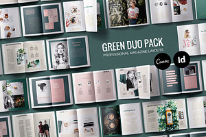 Magazine Duo Pack / CANVA, INDD