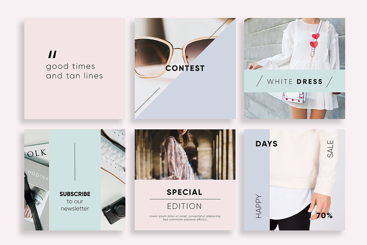 Elegant Instagram Posts, a Social Media Template by Wild Ones (Photo 6 of 6)