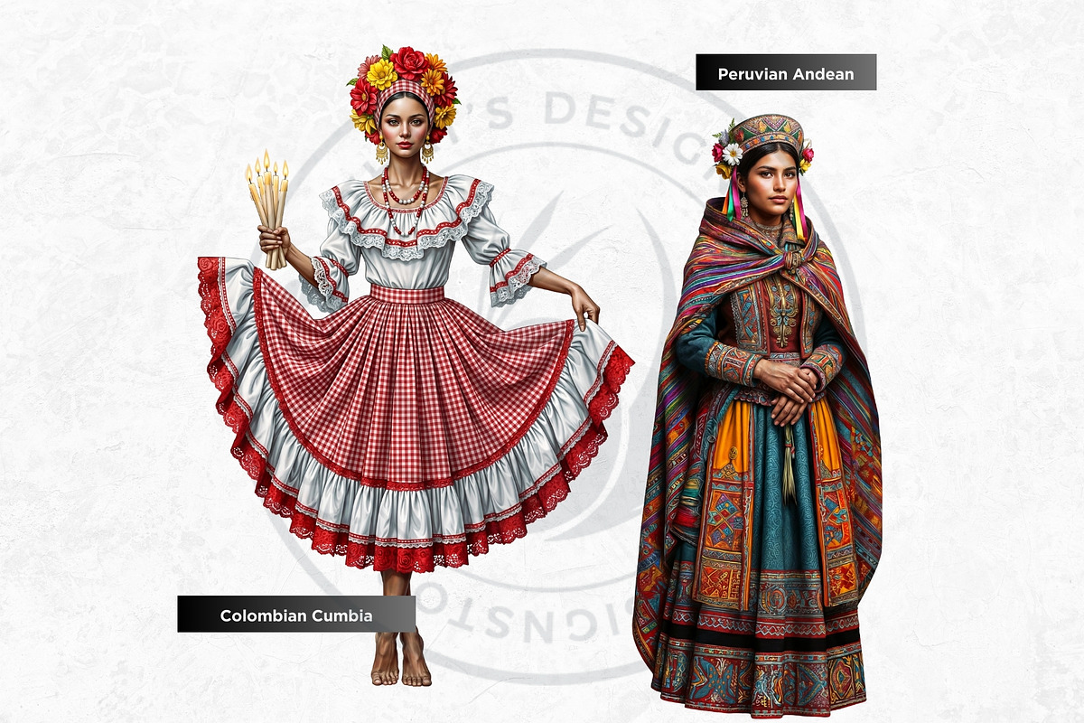 Traditional Folks World Cliparts, a Person Illustration by ThatsDesignArt (Photo 13 of 17)