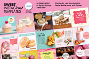 Sweet Instagram Square Templates, a Social Media Template by Spark Design (Thumbnail 1 of 2)