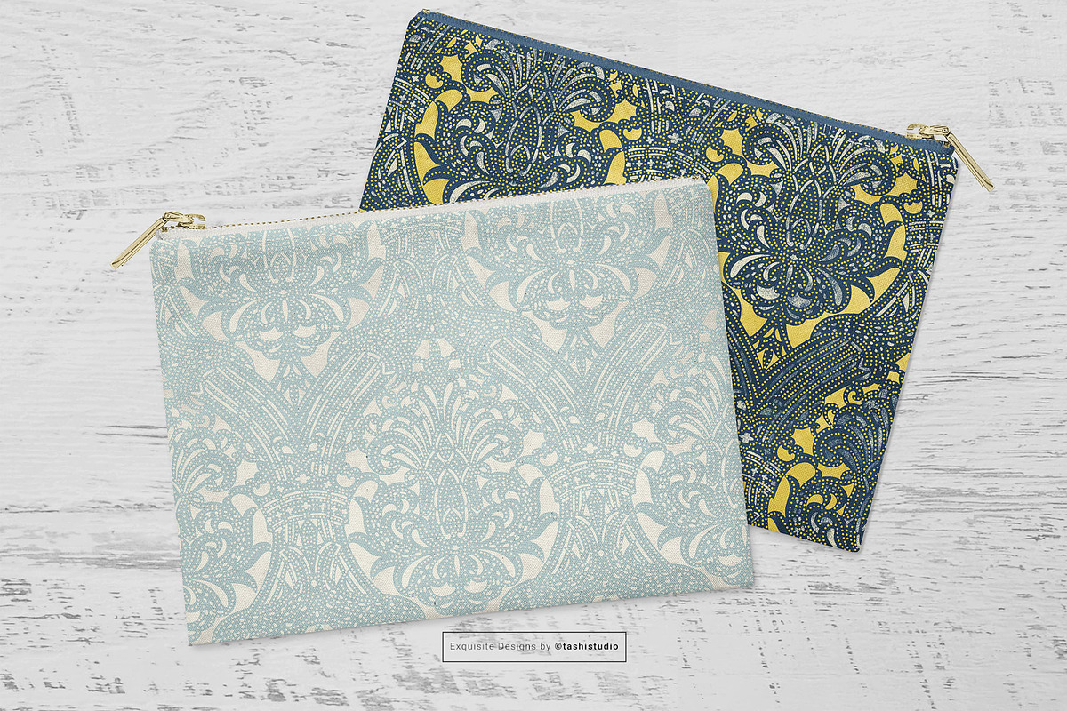 Decolux Art Deco Damask Patterns, a Pattern Graphic by Pink Linen (Photo 10 of 10)