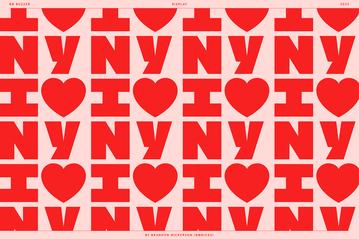 BN Buzzer Sans Serif Display Font, a Sans Serif Font by Bnick (Photo 5 of 18)