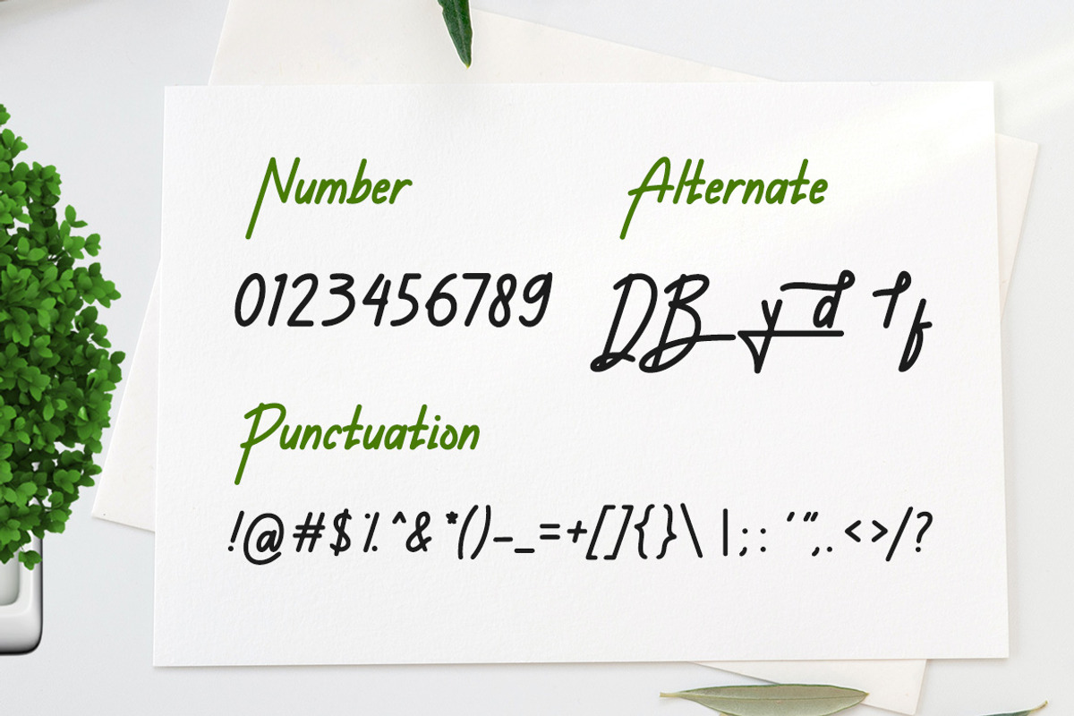 Nayuki Bentyahi - Handwritten Font, a Handwritten Font by ENATIVE (Photo 4 of 5)