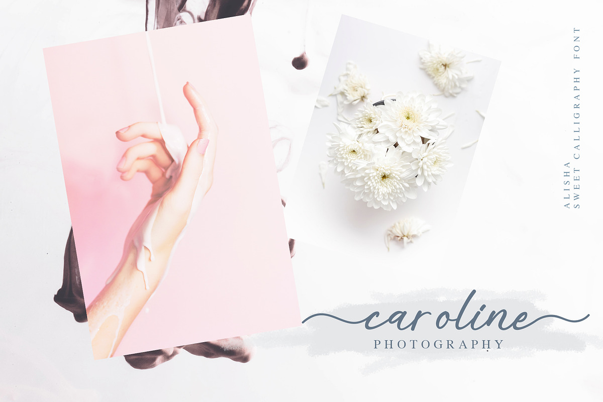 alisha | Sweet Calligraphy Font preview 6
