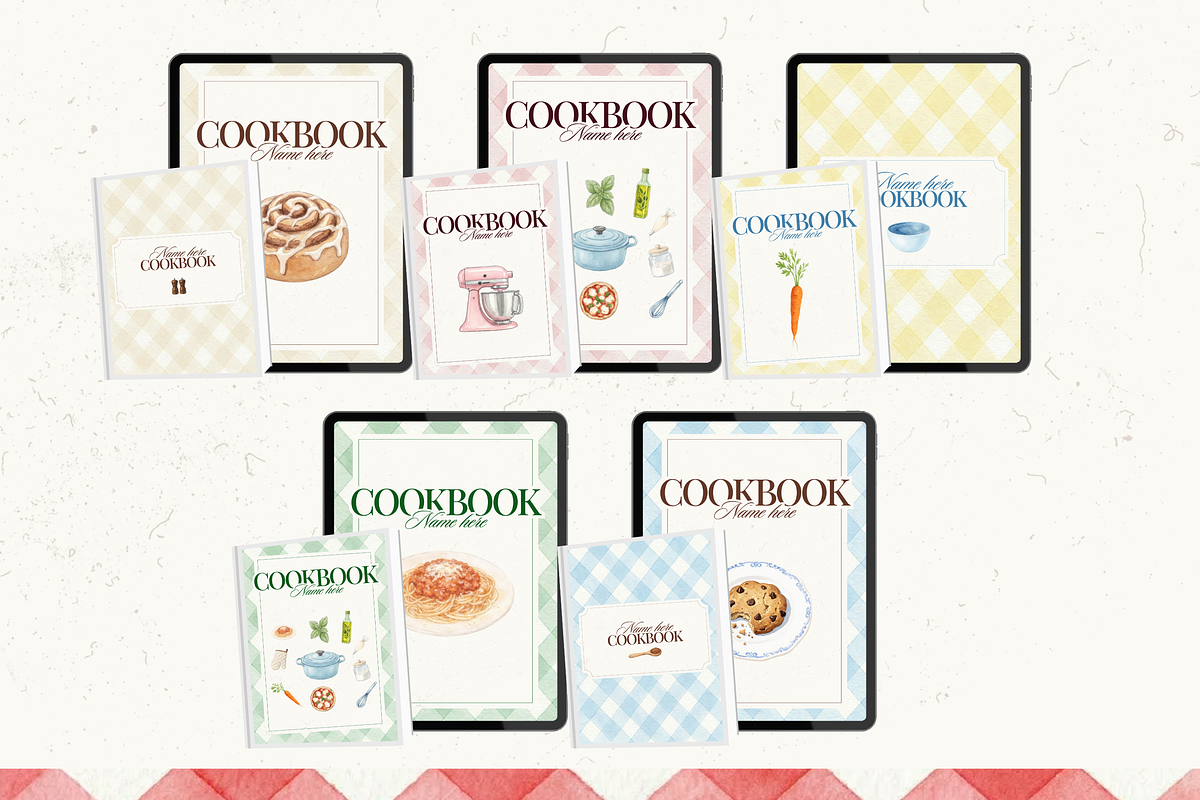 Printable family cookbook template, a Social Media Template by PixelBloomClub (Photo 8 of 8)