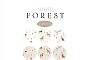 Autumn and Winter FOREST -watercolor, a Seasonal Illustration by Youksy (Thumbnail 25 of 29)