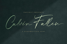 Calvin Fallen - Handwritten Font