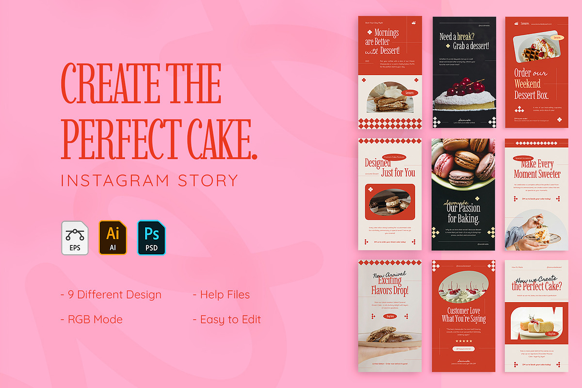 Perfect Cake - Instagram Story, a Social Media Template by VUNIRA (Photo 1 of 3)
