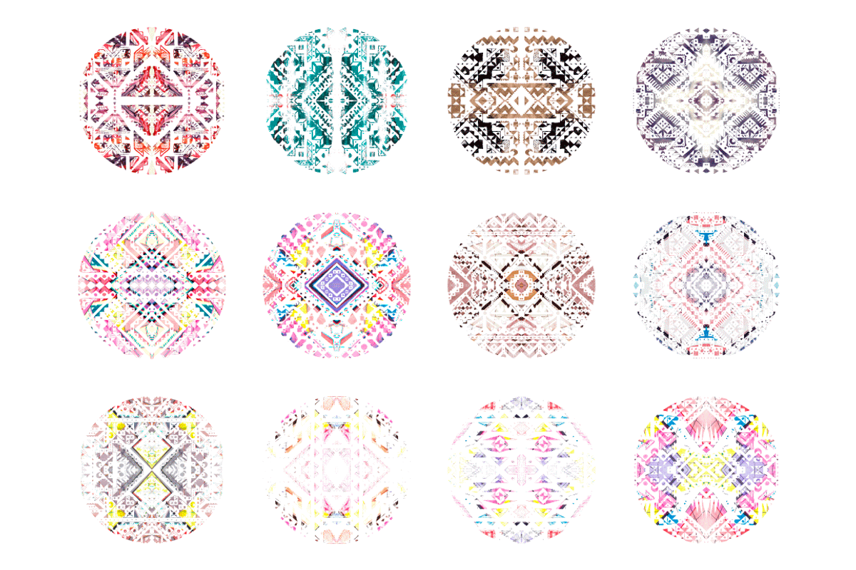 Colorful tribal patterns vol1, a Pattern Graphic by Art Sproot (Photo 5 of 8)