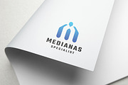 Abstract Human Figure M Letter Logo, a Branding & Logo Template by Design_Planet (Thumbnail 3 of 3)