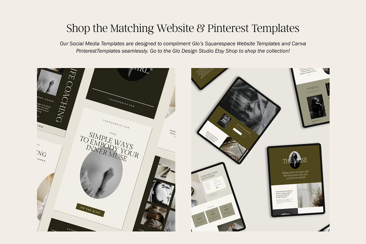 50 Canva Instagram Templates, a Social Media Template by Glo Design Studio (Photo 10 of 10)