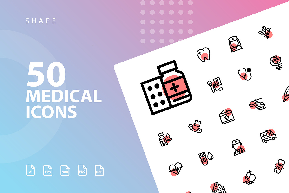 Medical Shape Icons, an Icon by kerismaker | Creative Market