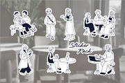 Café People – Hand-Drawn Coffee Shop, a Person Illustration by Invisual Studio (Thumbnail 13 of 14)