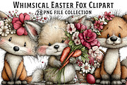 Whimsical Easter Fox Clipart, an Illustration by Dream Creation (Thumbnail 1 of 6)