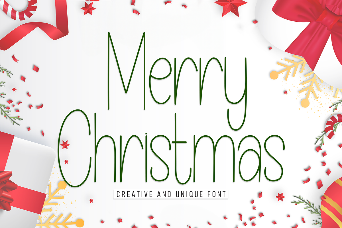 Merry Christmas | Script Font, a Script Font by Scratchones (Photo 1 of 8)