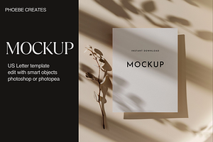 Editorial US Letter Mockup