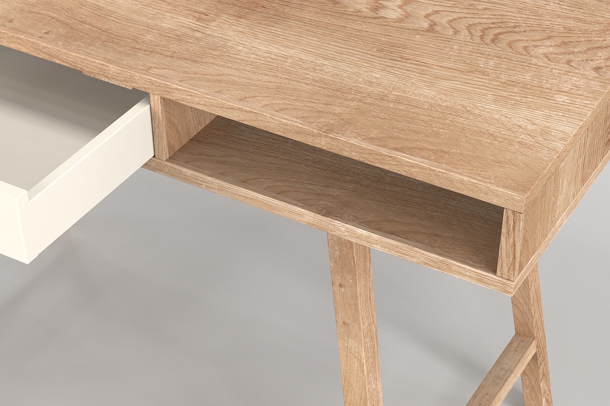 Scandinavian Desk 05, a Furniture 3D Model by maxtracing2 (Photo 6 of 11)