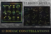 ZODIAC CALENDAR 2017 - green vector, a Texture Illustration by Nadin_Lebedeva (Thumbnail 6 of 7)