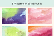 Hand drawn Watercolor Set, a Texture Illustration by MoleskoStudio (Thumbnail 6 of 9)