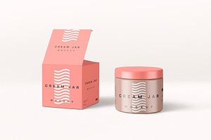 Cream Jar Mockup, a Product Mockup by MockupCraft
