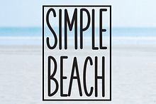 Simple Beach | Script Font