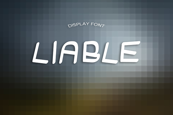 LIABLE font preview 4