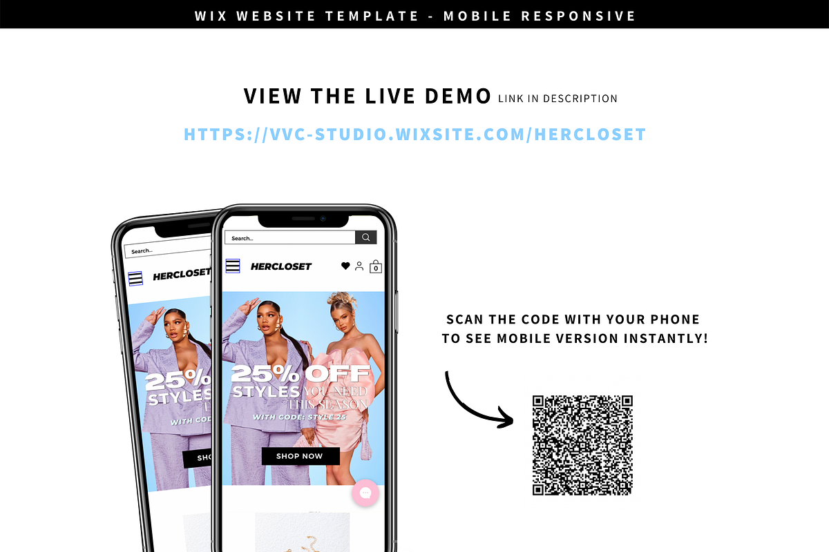 WIX Website Template | Her Closet, a Wix Template by VVC Studio (Photo 4 of 5)