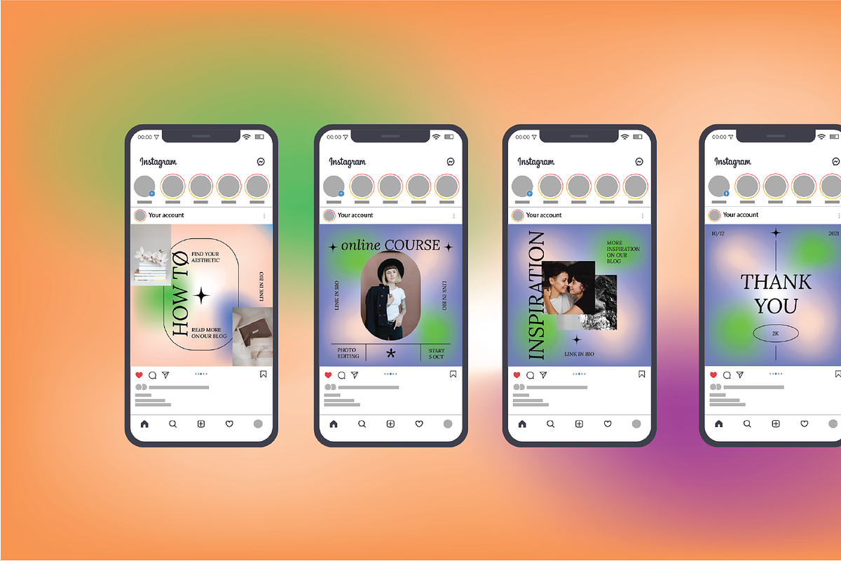 Pearcy Gradient, a Social Media Template by Portion.Labs (Photo 3 of 6)