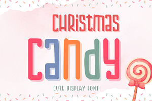 Christmas Candy Display Font