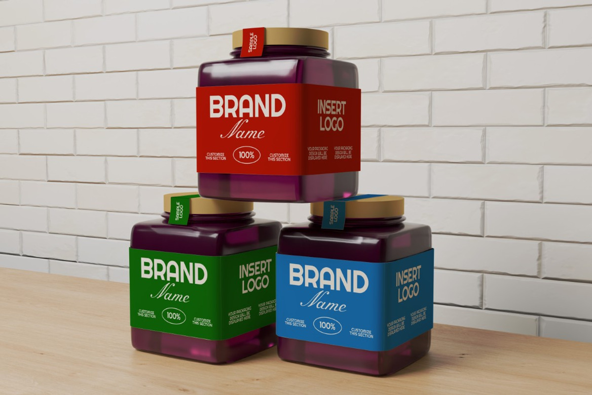 Fruit Jar Jam Mockup, a Packaging Mockup by graphicook (Photo 4 of 4)