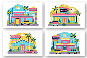 10 Retro Roadside Motel Illustration, an Object Illustration by denayunebgt (Thumbnail 4 of 4)